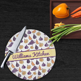 Tabla De Cortar Higos y uvas de la familia personalizado