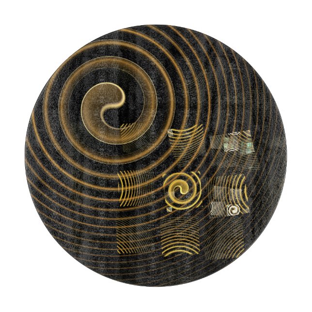 Tabla De Cortar Hipnosis Resumen Círculo de Arte (Anverso)