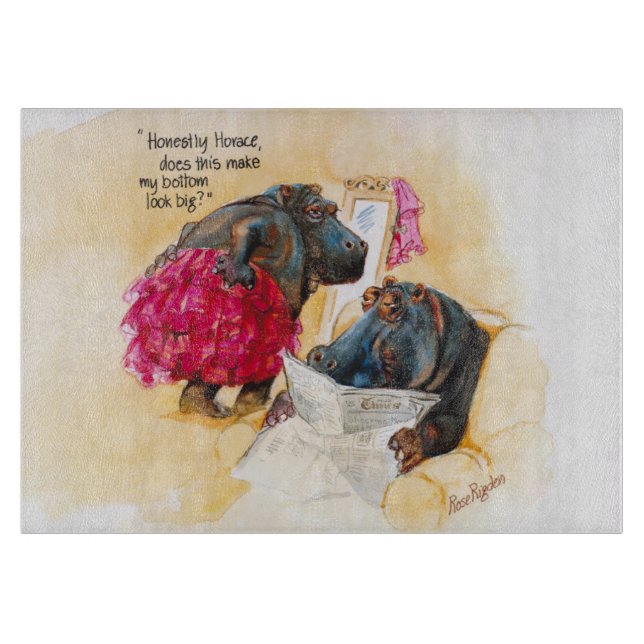 Tabla De Cortar Hipopótamo gordo (Anverso)