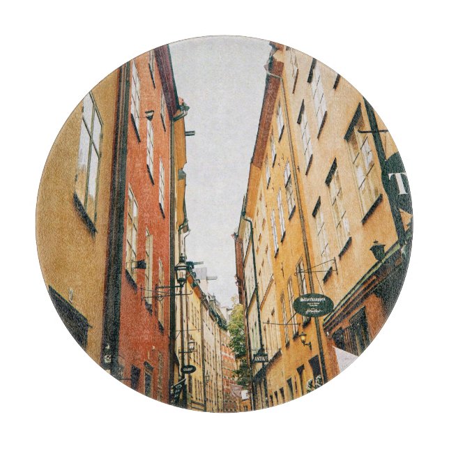 Tabla De Cortar Histórico Gamla Stan, casco antiguo de Estocolmo (Anverso)