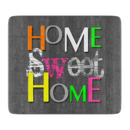 Tabla De Cortar Hogar moderno y colorido, dulce hogar