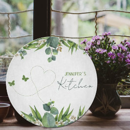 Tabla De Cortar Hojas acuáticas personalizados, cocina
