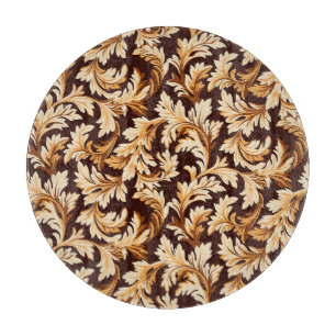 Tabla De Cortar Hojas Barrocas dibujadas a mano: Elegancia elegant