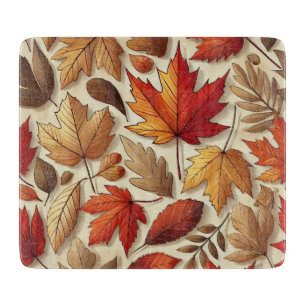 Tabla De Cortar hojas clásicas de otoño