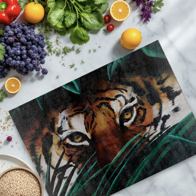 Tabla De Cortar Hojas de la selva verde tigre (Subido por el creador)
