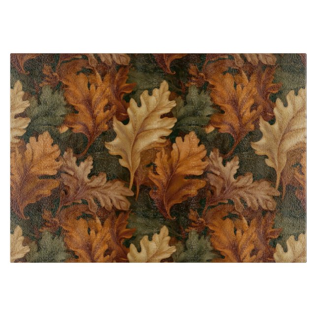 Tabla De Cortar Hojas de otoño  (Anverso)