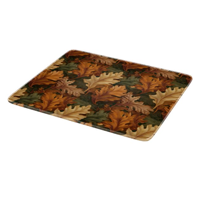 Tabla De Cortar Hojas de otoño (Borde)