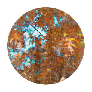 Tabla De Cortar Hojas de otoño