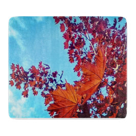 Tabla De Cortar Hojas de otoño