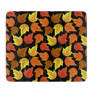 Tabla De Cortar Hojas de Otoño Temporada de Otoño Día de Acción de