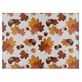 Tabla De Cortar Hojas de otoño y alcornoques