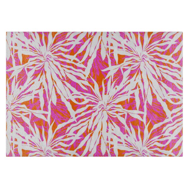 Tabla De Cortar Hojas de palma tropicales (Anverso)