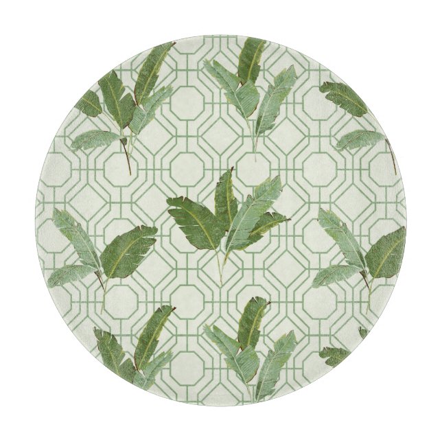 Tabla De Cortar Hojas de palma tropicales (Anverso)