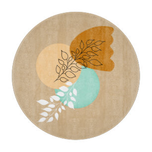 TABLA DE CORTAR HOJAS MINIMALISTAS DE BOHO
