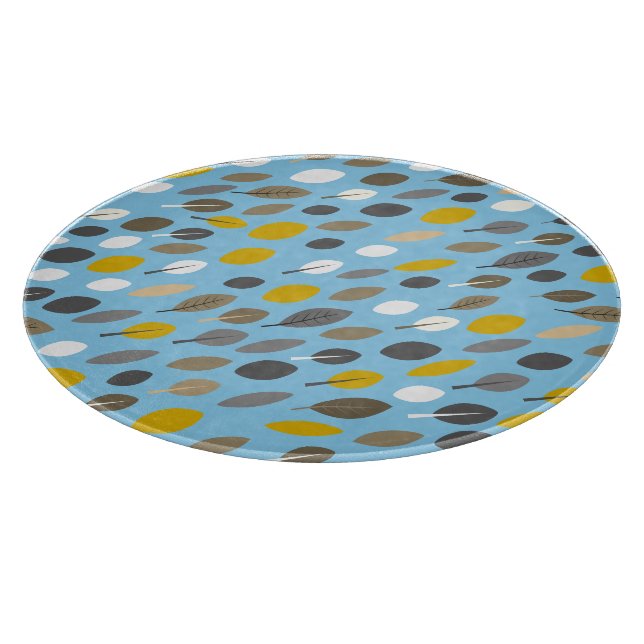 Tabla De Cortar Hojas otoñales (Borde)