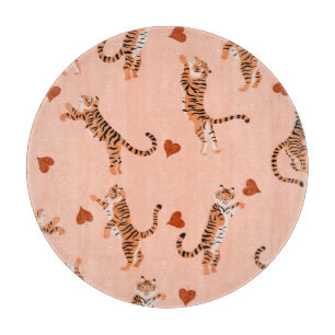 Tabla De Cortar Hojas otoñales de los tigres: Patrón de saltos de