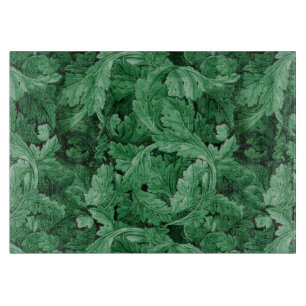 Tabla De Cortar Hojas verdes (por William Morris)
