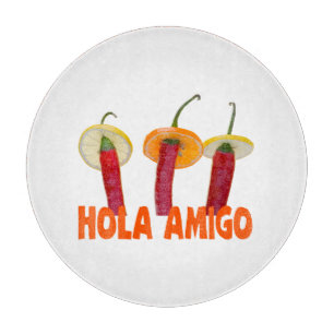 Tabla De Cortar Hola Amigo