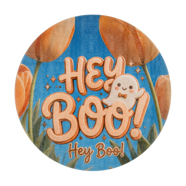 Tabla De Cortar ¡Hola Boo! Halloween (Anverso)