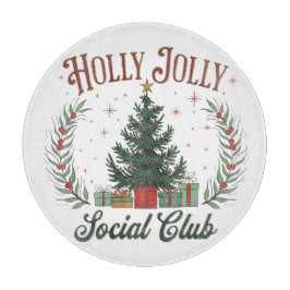 Tabla De Cortar Holly Jolly Social Club