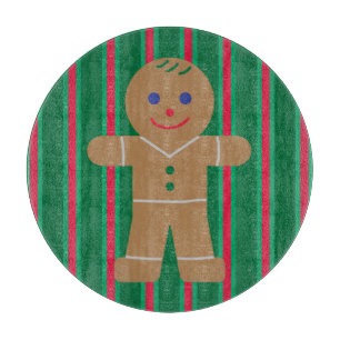 Tabla De Cortar Hombre de Jengibre de Navidad Divertido y Elegante