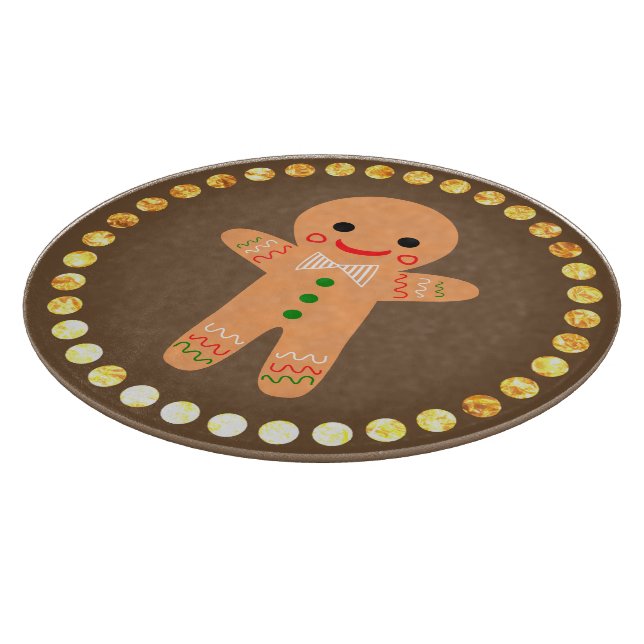 Tabla De Cortar Hombre de pan de jengibre (Borde)
