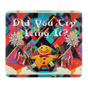 Tabla De Cortar Hombre de pan de jengibre que grita Thunder_Cove