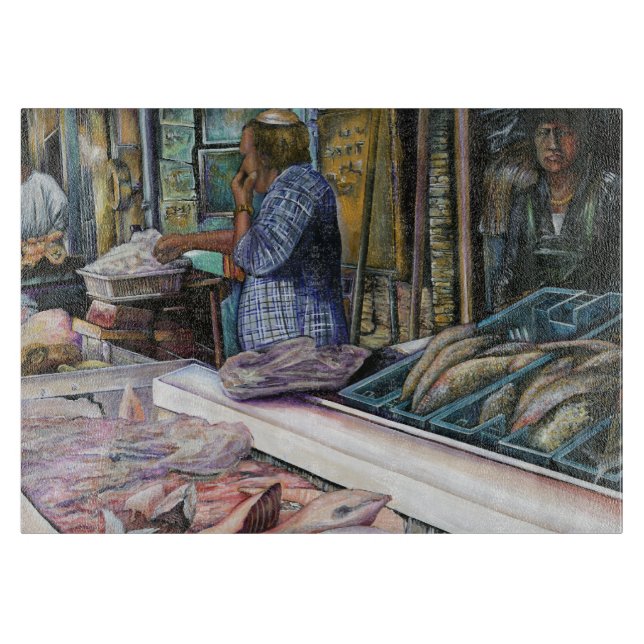 Tabla De Cortar Hombres del Desierto, Regalos del Mar, Jerusalén (Anverso)