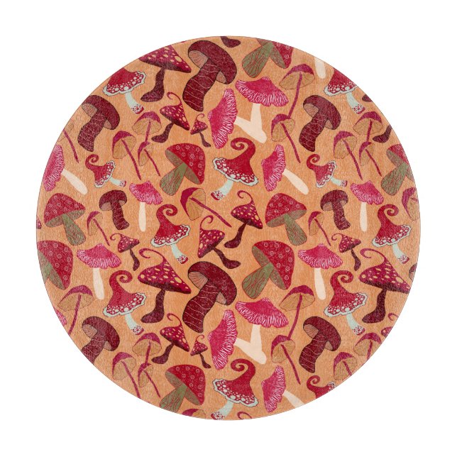 Tabla De Cortar Hongos Cute (Anverso)