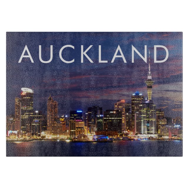 Tabla De Cortar Horizonte de la ciudad de Auckland (Anverso)