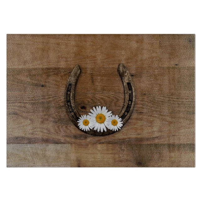Tabla De Cortar Horseshoe Glass Cutting Board (Anverso)