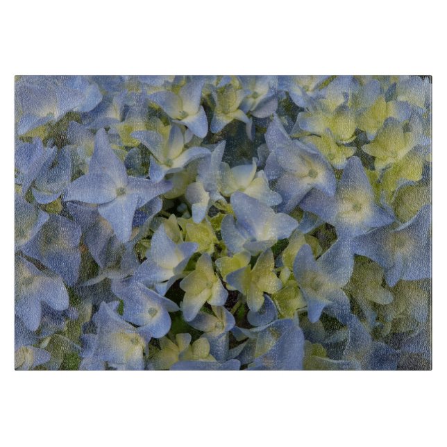 Tabla De Cortar hortensias azules (Anverso)