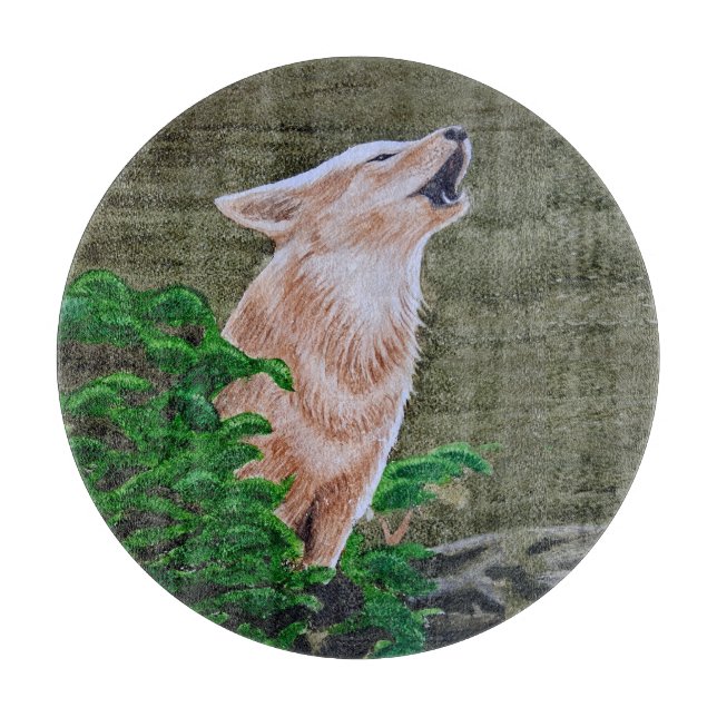 Tabla De Cortar Howling Coyote (Anverso)