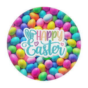 Tabla De Cortar Huevo de Pascua/Primavera de colores vivos