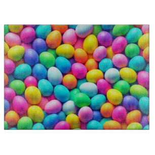 Tabla De Cortar Huevo de Pascua/Primavera de colores vivos