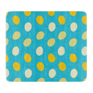 Tabla De Cortar Huevos Coloridos Blancos Azules Amarillos Nidos de