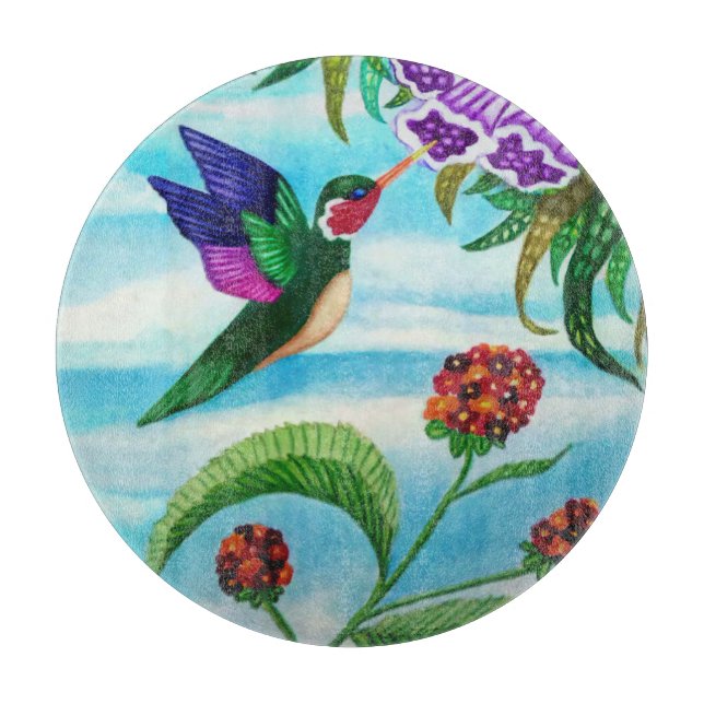 Tabla De Cortar Hummingbird Sky (Anverso)