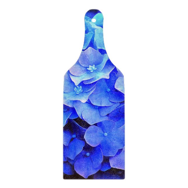 Tabla De Cortar Hydrangea Blues (Anverso)