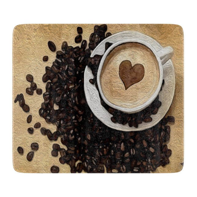 Tabla De Cortar I café del corazón (Anverso)