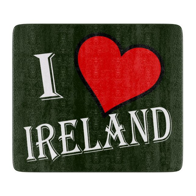 Tabla De Cortar I Heart Ireland con cbcnt (Anverso)