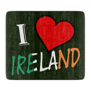 Tabla De Cortar I Heart Ireland overlay cbt