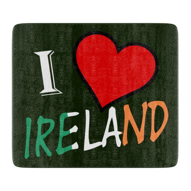 Tabla De Cortar I Heart Ireland overlay cbt (Anverso)