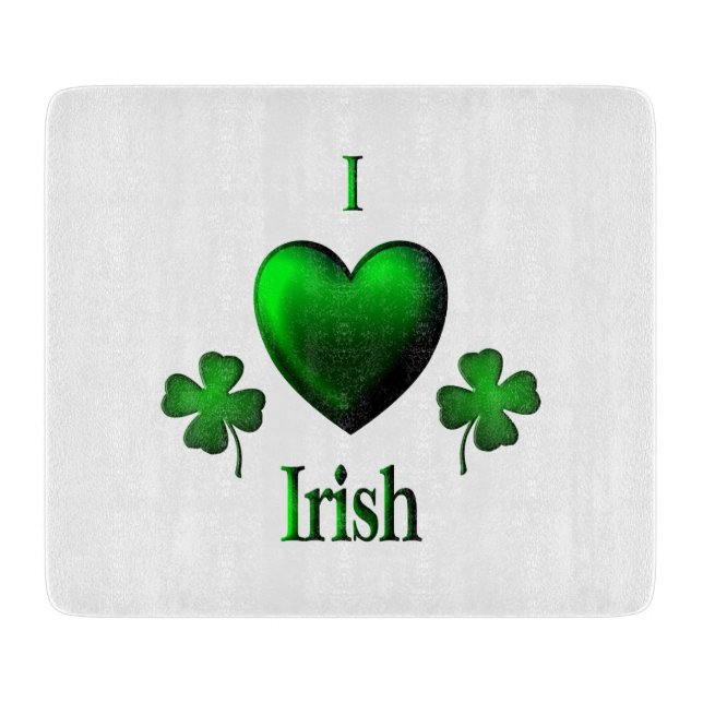 Tabla De Cortar I Heart Irish (Anverso)