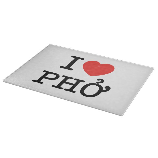 Tabla De Cortar I Heart (Love) Pho (Borde)