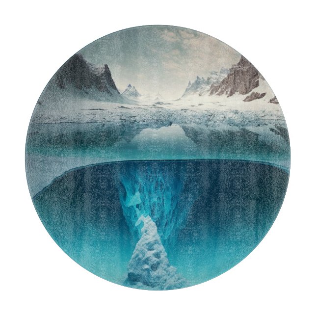 Tabla De Cortar Icy Mountain View (Anverso)