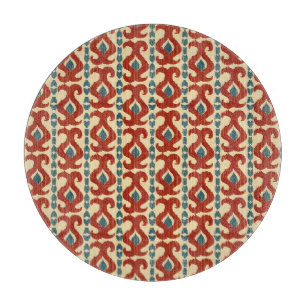 Tabla De Cortar Ikat Elegance: Diseño De Patrones Sin Marea.