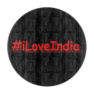 Tabla De Cortar "iLoveIndia" Diseño bonito. ¡Hazte con una en Zazz