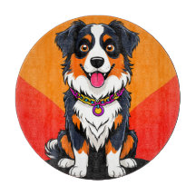 Ilustración alegre de perro de dibujos animados