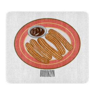 Tabla De Cortar Ilustracion Churro personalizado