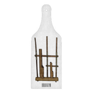 Tabla De Cortar Ilustracion de Angklung personalizado